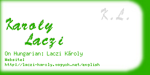 karoly laczi business card